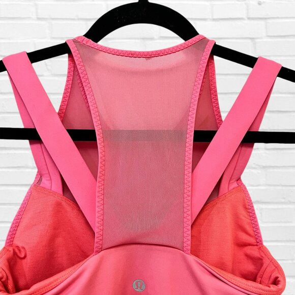 Lululemon Running In The City Racerback Tank Top Built-In Sport Bra Workout Tee - Picture 7 of 12